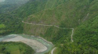 Filipinler 'deki Dağ Bölgesi.