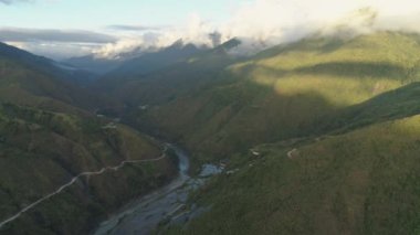 Filipinler 'deki Dağ Bölgesi.