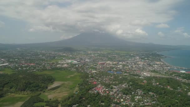 Legazpi miasto w Pihilippines, Luzon. — Wideo stockowe