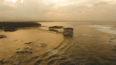 Dokuz sörf hava bakış bulut. Siargao, Türkiye. Cloud 9.