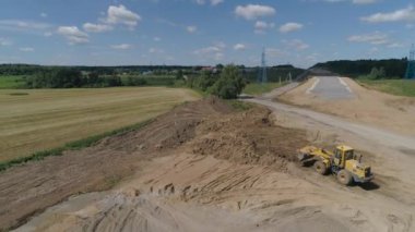 Otoyol inşaatı Hava Görünümü