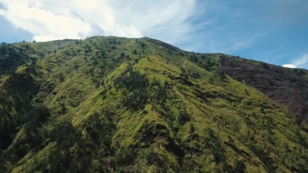 Bergslandskap. Jawa island, Indonesien. — Stockvideo