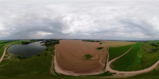 Ländliche Landschaft vr360 — Stockvideo