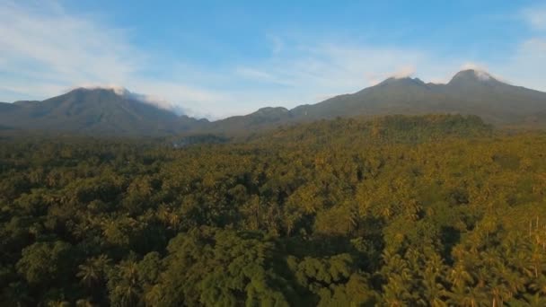 Montagnes avec forêt tropicale. Camiguin île de Philippines . — Video