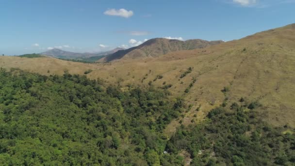 Paisaje de montaña con la isla del valle de Luzón, Filipinas . — Vídeo de stock