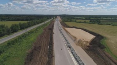 Otoyol inşaatı Hava Görünümü