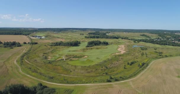 Forest and golf course — Stock Video