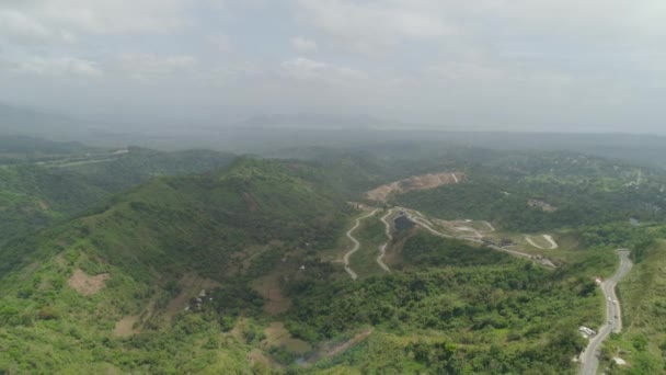 Bergprovincie in de Filipijnen. — Stockvideo