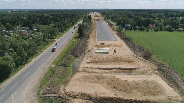 Otoyol inşaatı Hava Görünümü