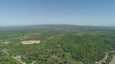 Dağ manzarası, gündoğumu. Filipinler, Luzon.