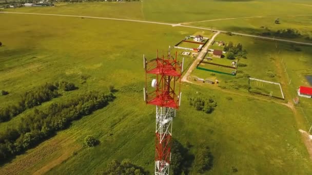 Telefon signal tower — Stockvideo