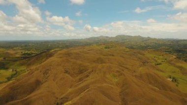 Dağ manzarası ile Vadisi Bohol, Filipinler