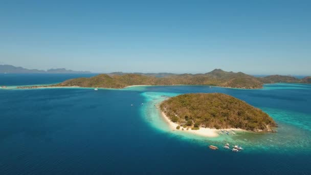 Beautiful tropical island. — Stock Video