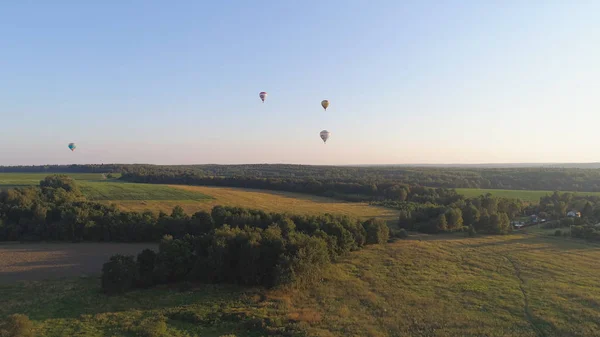 Sıcak hava balonları gökyüzünde — Stok fotoğraf