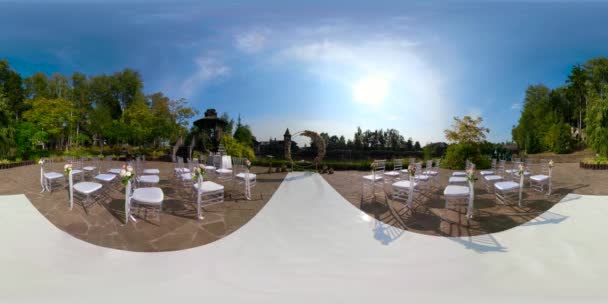 Ceremonia de boda al aire libre 360VR — Vídeos de Stock