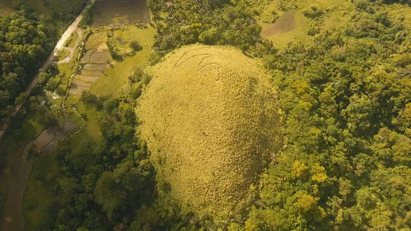 Chocolate Hills in Bohol, Filippine, Vista aerea . — Foto Stock