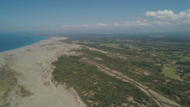 ビーチと海の風景。フィリピン、ルソン島 — ストック動画