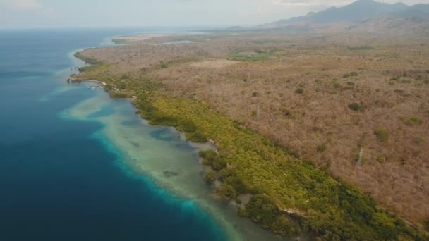 Koraalrif Atoll, Bali. — Stockvideo