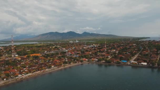 Cidade Gilimanuk. Bali, Indonésia . — Vídeo de Stock