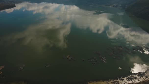 Batur-tó. Bali, Indonézia. — Stock videók