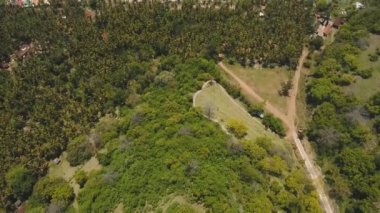 Hava manzaralı güzel bir sahil. Bali, Endonezya.