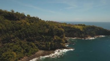 Deniz Burnu Kayalıkları, Endonezya Bali 'de deniz ve dalgalar