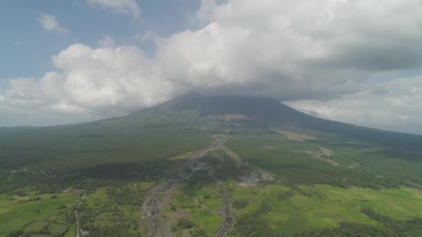 Αγίου Mayon vulcano, Φιλιππίνες, Λουζόν — Αρχείο Βίντεο