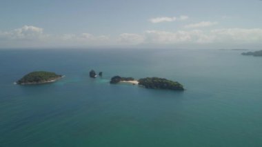 Caramoan Adaları Deniz Burnu, Camarines Sur, Filipinler.