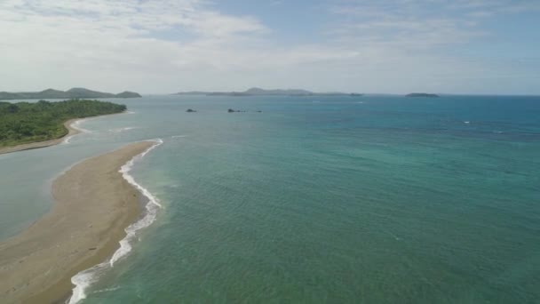 カラマン諸島の海景,フィリピン,カマリーヌ・スール. — ストック動画