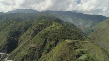 Filipinler 'deki Dağ Bölgesi.