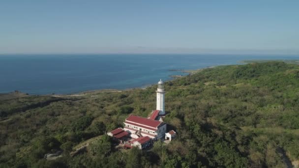 Faro di Capo Bojeador. Filippine, Luzon . — Video Stock