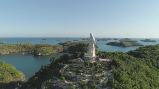 Set of islands in sea. Philippines. — Stock Video