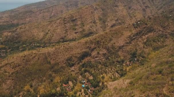 Vue du paysage de la forêt de montagne. Bali — Video