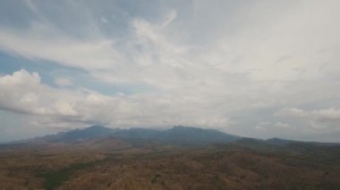 Dağ manzarası görünümünü. Bali