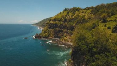 Deniz Burnu Kayalıkları, Endonezya Bali 'de deniz ve dalgalar