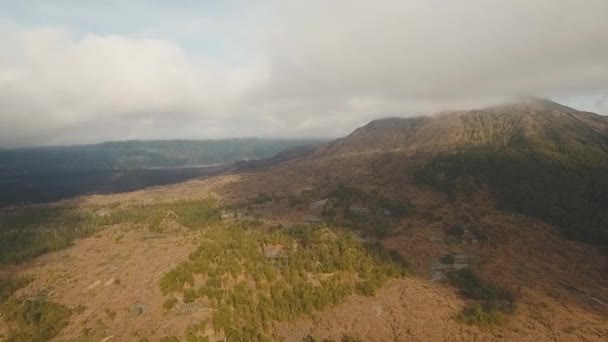 Wulkan Batur, Bali, Indonezja. — Wideo stockowe