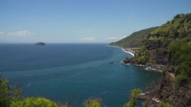 Deniz Burnu Kayalıkları, Endonezya Bali 'de deniz ve dalgalar