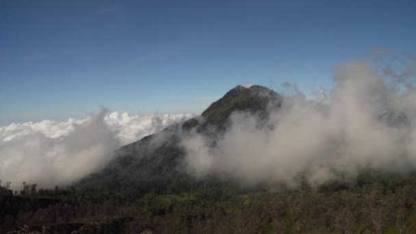 Krajobraz górski Jawa, Indonezja. — Wideo stockowe