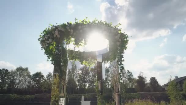 Wedding outdoor ceremony — Stock Video