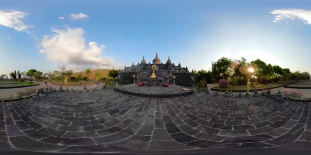 Buddyjska świątynia na wyspie Bali vr360 — Wideo stockowe
