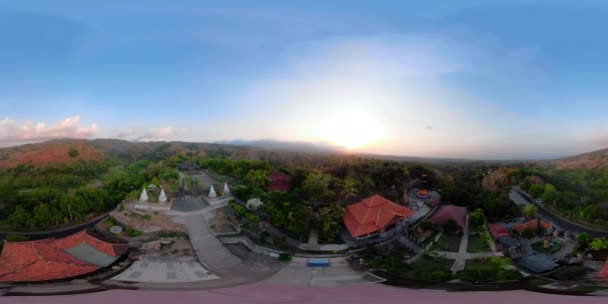 Templo budista en la isla de Bali vr360 — Vídeo de stock