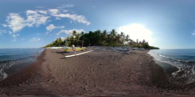 tekne vr360 Balık tutma ile deniz kıyısı