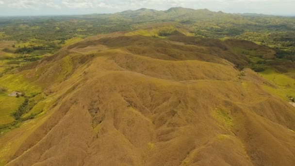 Paesaggio montano con valle Bohol, Filippine — Video Stock