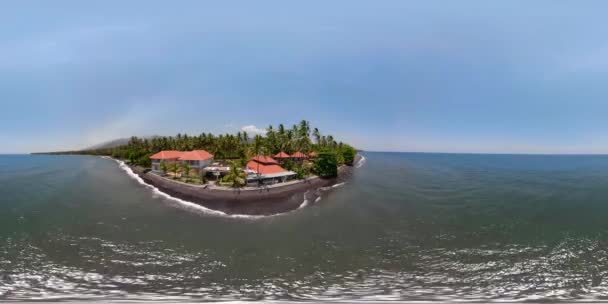 豪华酒店在海边 vr360 — 图库视频影像