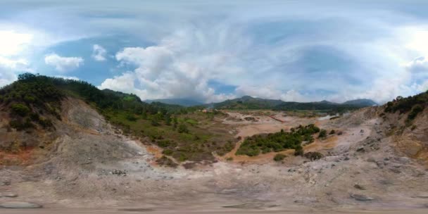 Planalto vulcânico Indonésia Dieng Plateau — Vídeo de Stock