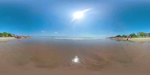 아름 다운 해변, 발리, 쿠타. — 비디오