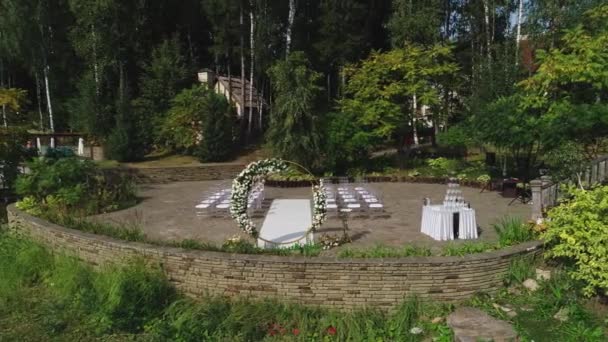 Düğün açık hava töreni — Stok video