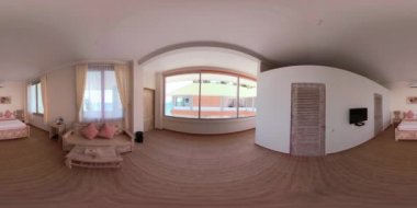 Otel yatak odası iç. vr360