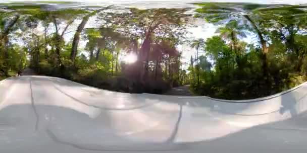 Campo en Asia jawa, Indonesia vr360 — Vídeos de Stock