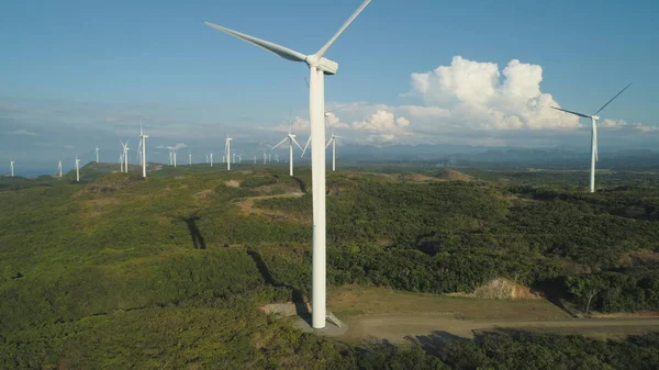 Solar Farm with Windmills. Philippines, Luzon